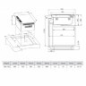 Индукционная варочная панель KORTING с интегрированной вытяжкой HIBH 40980 NB