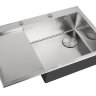 Кухонная мойка ZORG LUX 7851-R INOX с накладкой