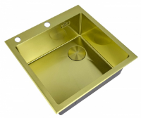 Мойка ZORG LUX 5151 GOLD SATIN с накладкой