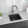 Мойка кухонная Kuchenstern UNDER 50 Ku-Granit черрный