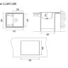 Мойка LONGRAN Classic Marone CLS650.500 - 93 марон