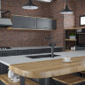 Смеситель Paulmark Loft Lo226006-401 для кухонной мойки, антрацит