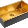 Мойка кухонная Paulmark Gerberg 74 Uni PM257444-BG из нержавеющей стали, брашированное золото