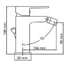 Смеситель WasserKRAFT Abens 2006 для биде цвет черный матовый
