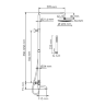 WasserKRAFT A288.077.217.BM Thermo Душевая система с термостатическим смесителем