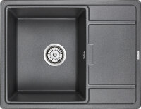 Мойка кухонная Paulmark Flugen 50-650 PM216550-DG из искусственного камня IT-Granit, графит