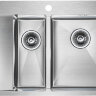 Мойка кухонная Paulmark Kroner 78/2SF PM227851-BSR из нержавеющей стали, нержавеющая сталь