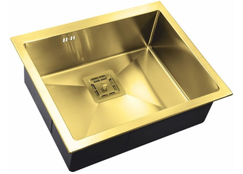 Врезная кухонная мойка ZorG Sanitary SZR-5844 BRONZE