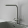 Смеситель для кухни Granula Kitchen Space 7011 сталь матовая