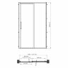 Душевая дверь WasserKRAFT Lopau 32S05L 120 см, раздвижная, левая