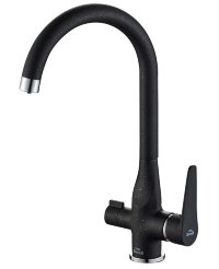 Смеситель для кухни ZORG Steel Hammer SH 910 BLACK CR