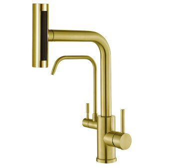 Кухонный смеситель Zorg Steel Hammer SH 091 PVD BRONZE