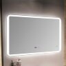 Зеркало с LED-подсветкой MELANA-12070 подогрев / часы (MLN-LED052)