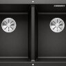 Врезная кухонная мойка Blanco Subline 350/350-U InFino черный
