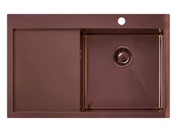 Мойка кухонная Seaman Eco Marino SMV-780L PVD Amethyst темная медь