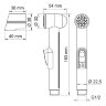 Гигиеническая лейка WasserKRAFT A081, цвет черный