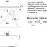 Кухонная мойка ZORG LUX 4844 INOX с накладкой