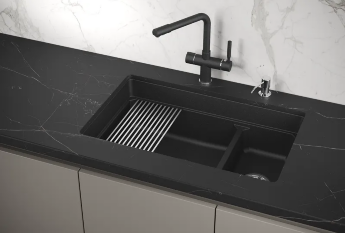 Мойка для кухни Granula Kitchen Space 7304U черный, 73х45,5 см, прямоугольная