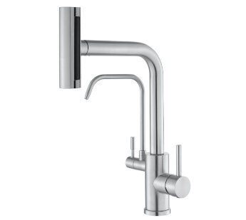 Кухонный смеситель Zorg Steel Hammer SH 091 INOX