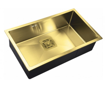Врезная кухонная мойка Zorg Sanitary SZR-7444 bronze