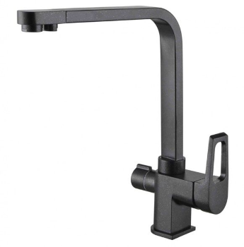 Смеситель для кухонной мойки ZORG Sanitary ZR 334 YF ЧЕРНЫЙ МЕТАЛЛИК