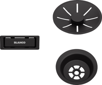 Набор декоративных элементов BLANCO C-overflow и InFino® черный матовый одна чаша  239975
