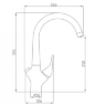 Смеситель для кухни ZORG Steel Hammer SH 815 CR хром