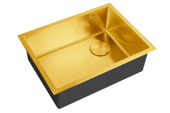 Кухонная мойка ZORG LUX 5844 BRONZE с накладкой