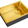 Кухонная мойка ZORG LUX 5844 BRONZE с накладкой