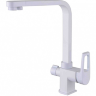 Смеситель для кухонной мойки ZORG Sanitary ZR 334 YF-WHITE белый