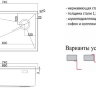 Кухонная мойка ZORG LUX 7444 GRAFIT с накладкой