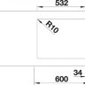 Кухонная мойка Blanco Subline 500-IF SteelFrame черный  525997