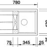 Врезная кухонная мойка  Blanco Metra 45 S белый
