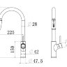 Смеситель для кухни Longran Techno LM2171 GG GunGrey