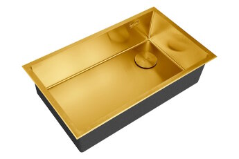 Кухонная мойка ZORG LUX 7444 BRONZE с накладкой