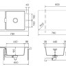 Кухонная мойка SCHOCK Eton 60D Small, магнолия (700915)