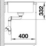 Кухонная мойка  Blanco Zia 45S Compact кофе