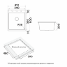 Мойка Paulmark DECORATION 41, PM934150-UGR, Urban grey