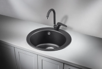 Мойка для кухни Granula 4801 шварц, D48 см, круглая