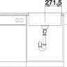 Кухонная мойка Blanco Subline 500-IF SteelFrame aнтрацит  524107