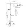 WasserKRAFT A299.255.218.BM Thermo Душевая система с термостатическим смесителем