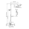 WasserKRAFT A299.162.218.BM Thermo Душевая система с термостатическим смесителем