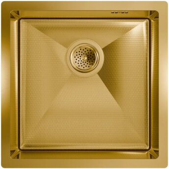 Мойка для кухни FLORACIO Steel F.4444.GDD DECOR Золото матовое