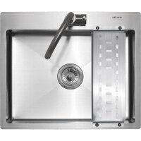 Мойка MELANA ProfLine  R6050H 3,0/200 САТИН врезная прямоугольная в комплекте с коландером