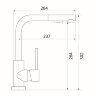 Смеситель для кухни Longran Impact LM2182-38 терра