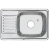 Кухонная мойка Melana 6642 U,врезная прямоугольная с сифоном 0,6/160