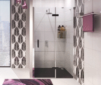Душевой уголок WasserKRAFT Aller Black Matt 10H06L/R BLACK MATT 120x80x200 см, с распашными дверьми