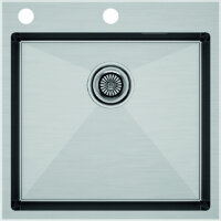 Мойка кухонная Paulmark Kroner 51 Edge PM775151-BS из нержавеющей стали, нержавеющая сталь