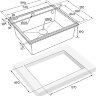 Комплект мойка кухонная Paulmark Stepia 60 из искусственного камня с ролл-матом Step PM115951-BLM+R375-BS, черный металлик