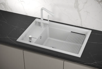 Мойка для кухни Granula Kitchen Space 7305 арктик, 73х51 см, прямоугольная